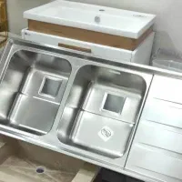 سینک استیل البرز ۸ دوپـله منطقی و معقول برای منزل