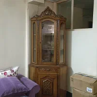 بوفه سه گوش تمام چوب