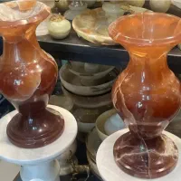 گلدان سنگی عقیق بی نظیر ، نادر، مرمر افغانستان