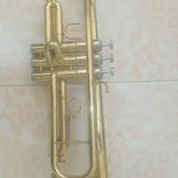 ساز ترومپت برنجی سالم|سازهای بادی|کرمان, |دیوار