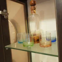 تنگ با ۵ عددنیم لیوان رنگی