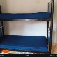 تخت خواب دوطبقه فلزی چوب ام‌دی‌اف