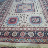 فروش دوتخته فرش ماشینی دوازده متری خاکی رنگ حدنو|فرش|بهبهان, |دیوار