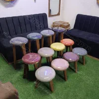پاف قارچی بلند کوتاه کد 465
