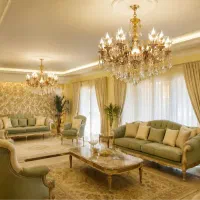لوستر غنچه 10 شاخه تمام برنز