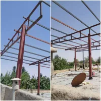 خدمات جوشکاری اسکلت فلزی شیروانی والپست و فرم