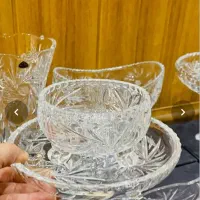 پیش دستی کریستال خورشیدی ۸۴ پارچه فنجان پارچ لیوان