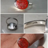 انگشتر نقره عقیق سرخ یمن