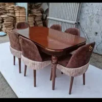 06درو بر مهرگان2 ارزان فروش 36چوب روس تمام کار 228|میز و صندلی غذاخوری|صدرا-فارس, فاز ۱|دیوار