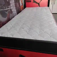 تخت فلزی یکنفره با تشک|تخت و سرویس خواب|کنگاور, |دیوار