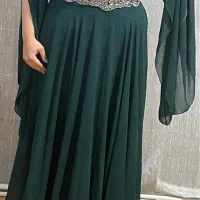 لباس مجلسی سبز زمردی