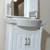 روشویی کابینتی آینه باکس بلند pvc