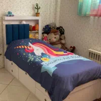 تخت خواب تک نفره ، تخت یک نفره ، میز آرایش ، دراور