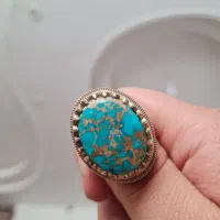 انگشتر فیروزه نیشابور دست ساز کلکسیونی