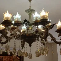 لوستر 12 شعله الومینیومی