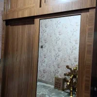 کمد دو تیکه اینه دار طول ۲۴۰ عرض ۱۷۰ عمیق ۷۰|جاکفشی، کمد، دراور|گرمدره, |دیوار