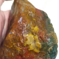 سنگ عقیق کلکسیونی خاص طبیعی چندین رنگ در یک عقیق|کلکسیون اشیاء عتیقه|رشت, فلسطین|دیوار