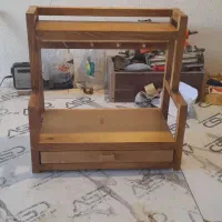استند چوبی کشو دار|کتابخانه، شلف، قفسه‌های دیواری|کرمان, |دیوار