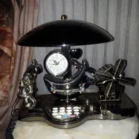 گوشی تلفن ساعت دار موزیکالی خواستو زیبا کمیاب|تلفن رومیزی|تبریز, |دیوار