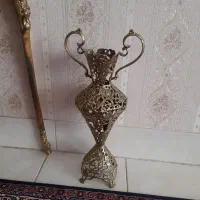 آینه شمعدان برنز با گلدان برنز|آینه|زنجان, |دیوار