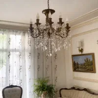 لوستر / لوستر سقفی / لوستر مدرن/ لوستر برنز/ تبریز|لوستر و چراغ آویز|تبریز, |دیوار