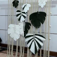 دیوارکوب مکرومه برگ شیراز