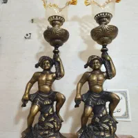 جفت مجسمه قلع و سرب کلکسیونی