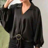 شومیز جلو حلقه دار ارسال رایگان