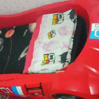 تخت نوجوان طرح ماشین و یک دست مبل ال|تخت و سرویس خواب|زاهدان, |دیوار