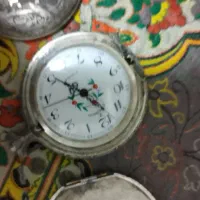 ساعت کوکی اصل سوییس نقره به شرط تست