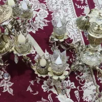 لوستر دو عدد رنگ ثابت و در حد نو|لوستر و چراغ آویز|مشهد, نوید|دیوار