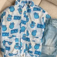 کت کاپشنی کوتاه کتان