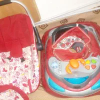 سرویس لگن نوزاد روروئک کهریر و کاور مبل پارچه ای|اسباب و اثاث بچه|محمدیه-قزوین, |دیوار