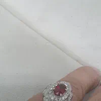 انگشتر یاقوت وبرلیان وباگت اصل