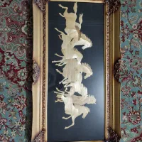 قاب عکس اسب (کار دست)