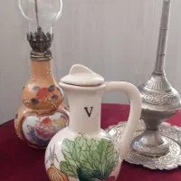 چراغ نفتی گردسوز وگلاب دون وروغن دون قدیمی