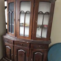 بوفه چوب و شیشه