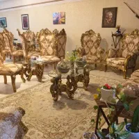 مبل استیل سلطنتی ۹ نفره  با ناهارخوری۷ نفره|مبلمان خانگی و میز عسلی|گرگان, |دیوار