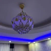 لوستر کریستالی طلایی|لوستر و چراغ آویز|تهران, عبدل‌آباد|دیوار
