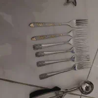 6عدد وچنگال و قاشق اسکوپ برنده تیکه چرخ گوشت