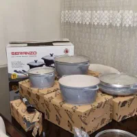 ست قابلمه آلمانی قدیمی برندseranzoجوندار و عمری