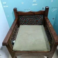 صندلی سنتی تک نفره|مبلمان خانگی و میز عسلی|شاهین‌شهر, خانه کارگر|دیوار