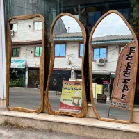 آینه قدی طرح صخره،دفرمه چوبی،سایز ۸۰×۱۸۰|آینه|رشت, پیرکلاچای|دیوار