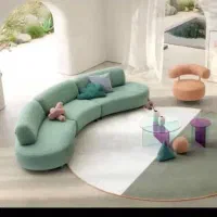 مبل راحتی مدل لوبیایی مدرن//|مبلمان خانگی و میز عسلی|ساوه, |دیوار