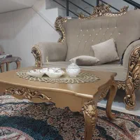 مبل سلطنتی راحتی هفت نفره ب همراه جلو مبلی|مبلمان خانگی و میز عسلی|گنبد کاووس, |دیوار