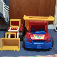 کامیون بولدزر اسباب بازی سایز بزرگ