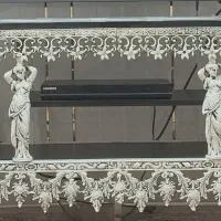 میز تلوزیون آلمینیوم و چوب