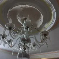 لوستر ۸شاخه ای سالم سالم|لوستر و چراغ آویز|نیشابور, گنبد سبز|دیوار