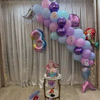 ریسه بادکنک پاستیلی پری دریایی ب