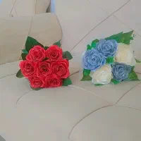 دسته گل عروس روبانی|گل مصنوعی|کرمانشاه, |دیوار